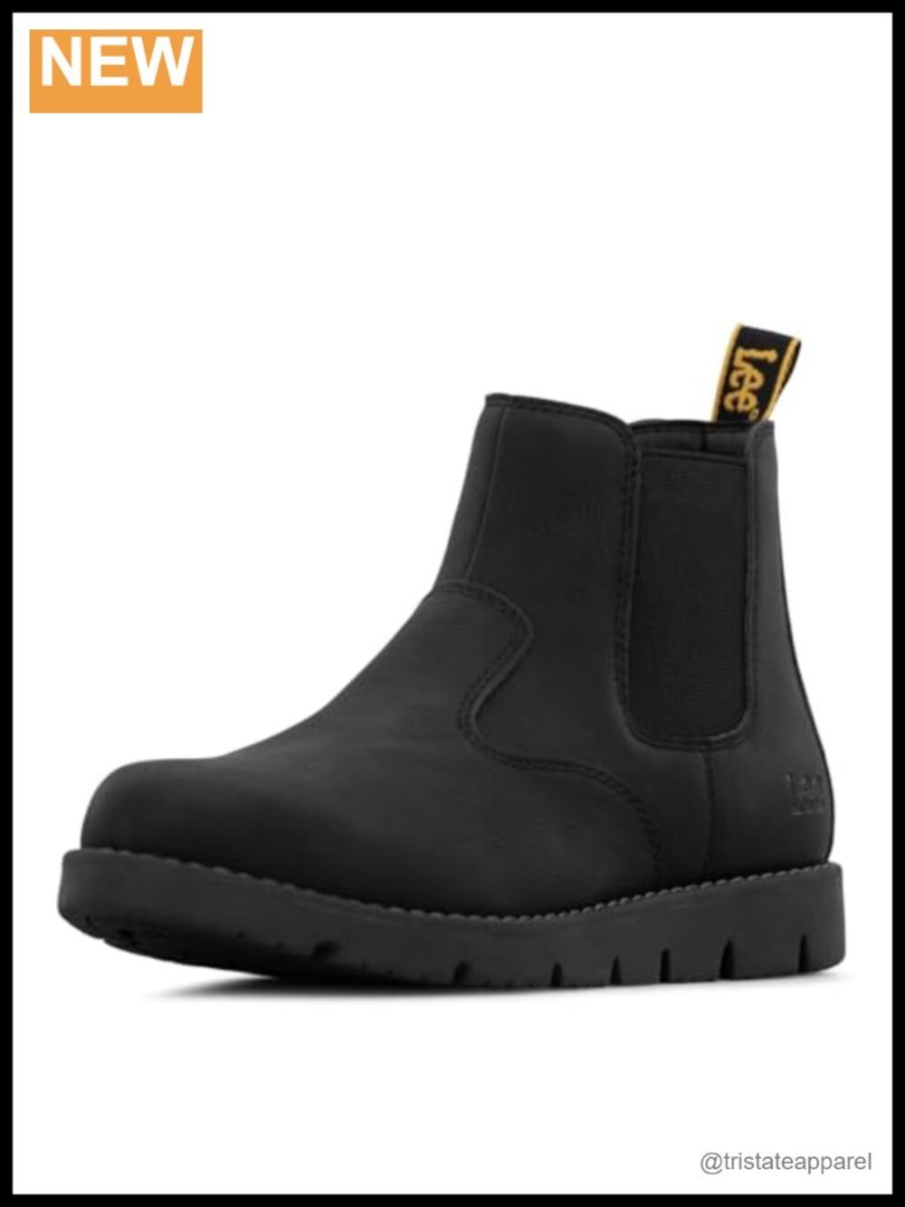 Chelsea Boots Men Faux Leather Pull-On Slip On Casual Dress Ankle Boots